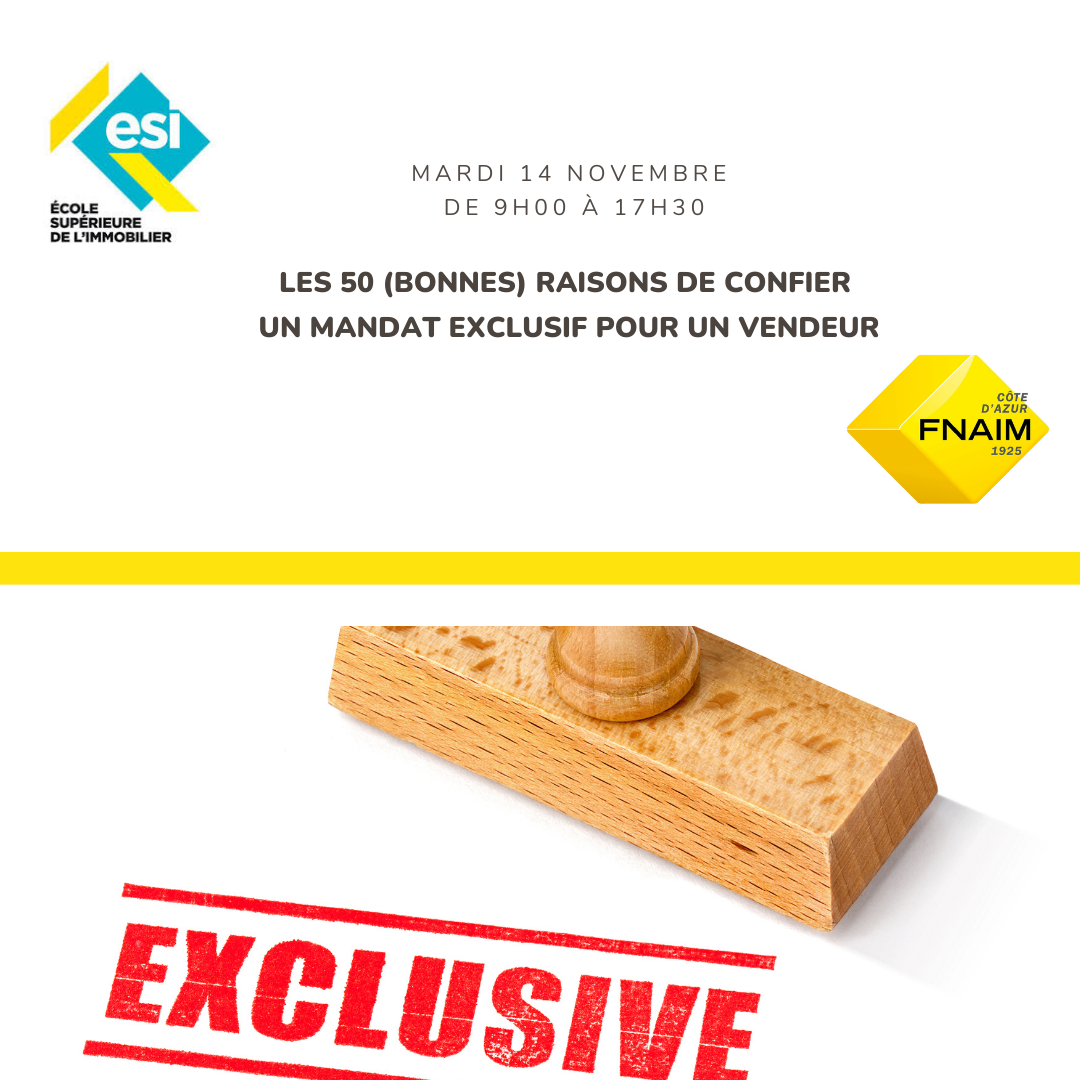 LES 50 (BONNES) RAISONS DE CONFIER UN MANDAT EXCLUSIF POUR UN VENDEUR