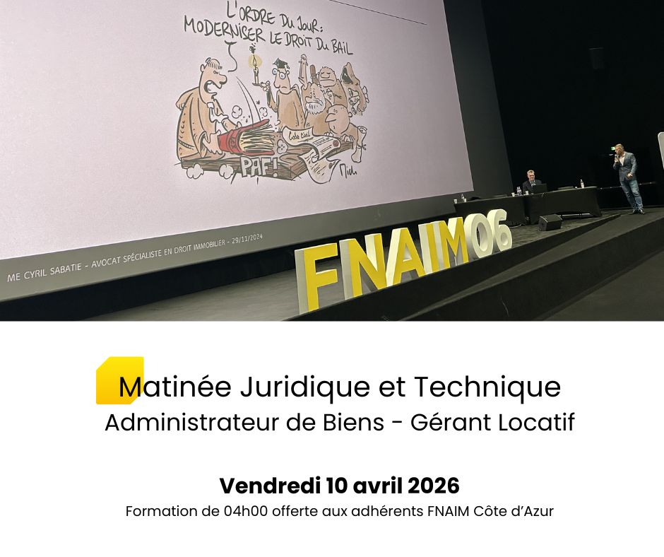 MATINEE JURIDIQUE ET TECHNIQUE GERANT LOCATIF